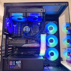 Gaming PC — Ryzen 9 7900X / RX 6900 XT / 64GB DDR5 / 2TB NVMe SSD / 850W Corsair PSU / Liquid Cooling