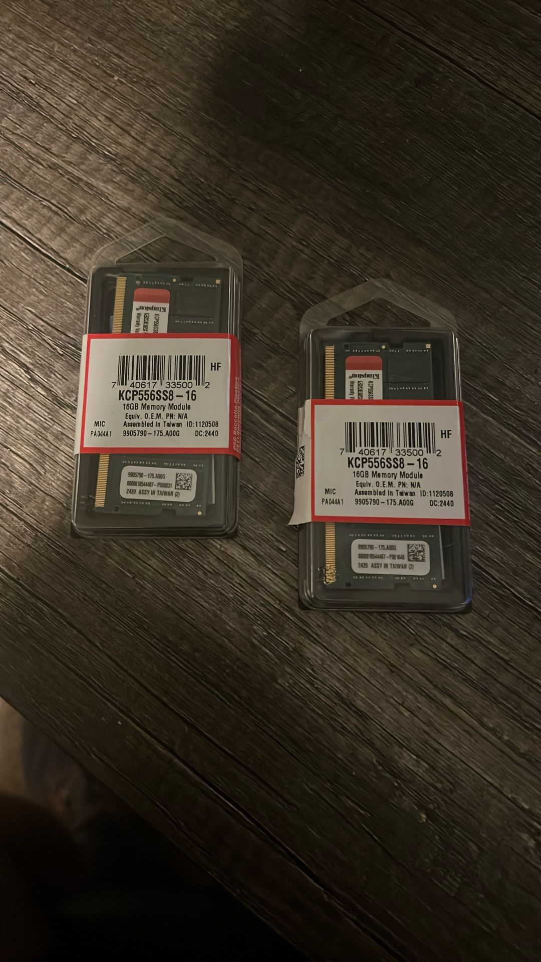 2 16 GB DDR5 Sodimm