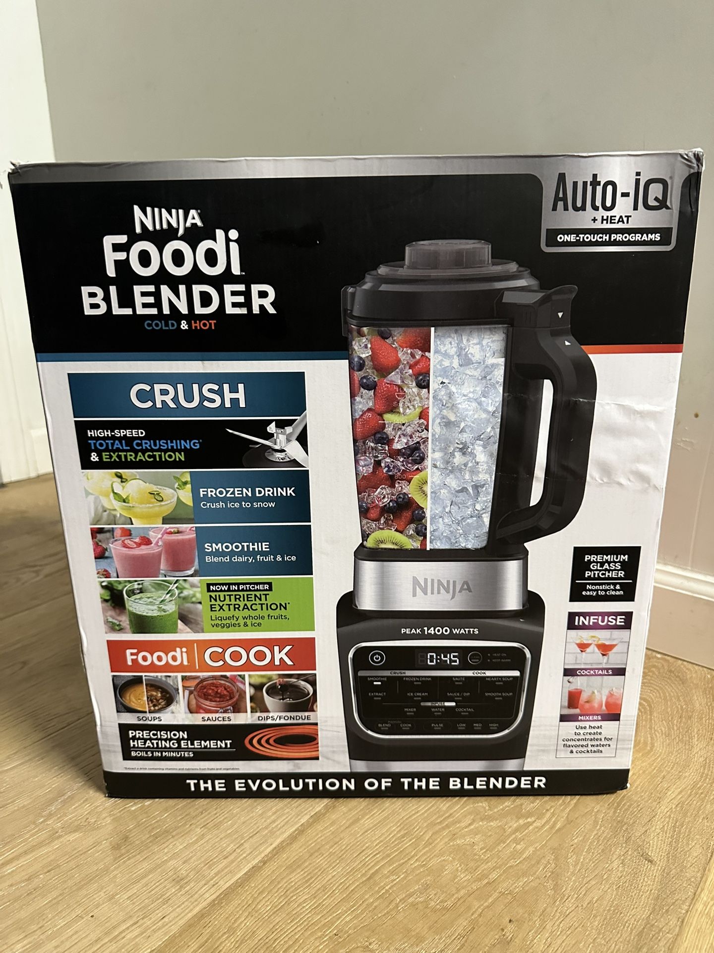 Ninja Foodi Cold & Hot Blender HB152/30 – 1400W Auto-iQ, New Open Box, Complete
