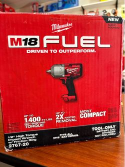 Milwaukee new 1/2” high torque impact wrench fuel -3 speeds