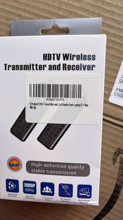 Brand new Wireless HDMI Transmitter and Receiver 328FT/100M,4K Decode 1080P@60Hz Wireless HDMI Extender,Plug and Play Portable 2.4G&5G Dual Band for S