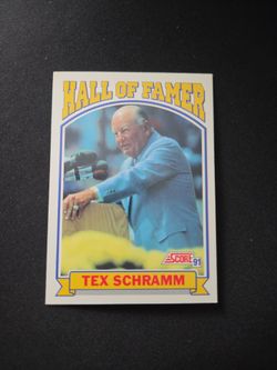 Tex Schramm Hall of Famer Card