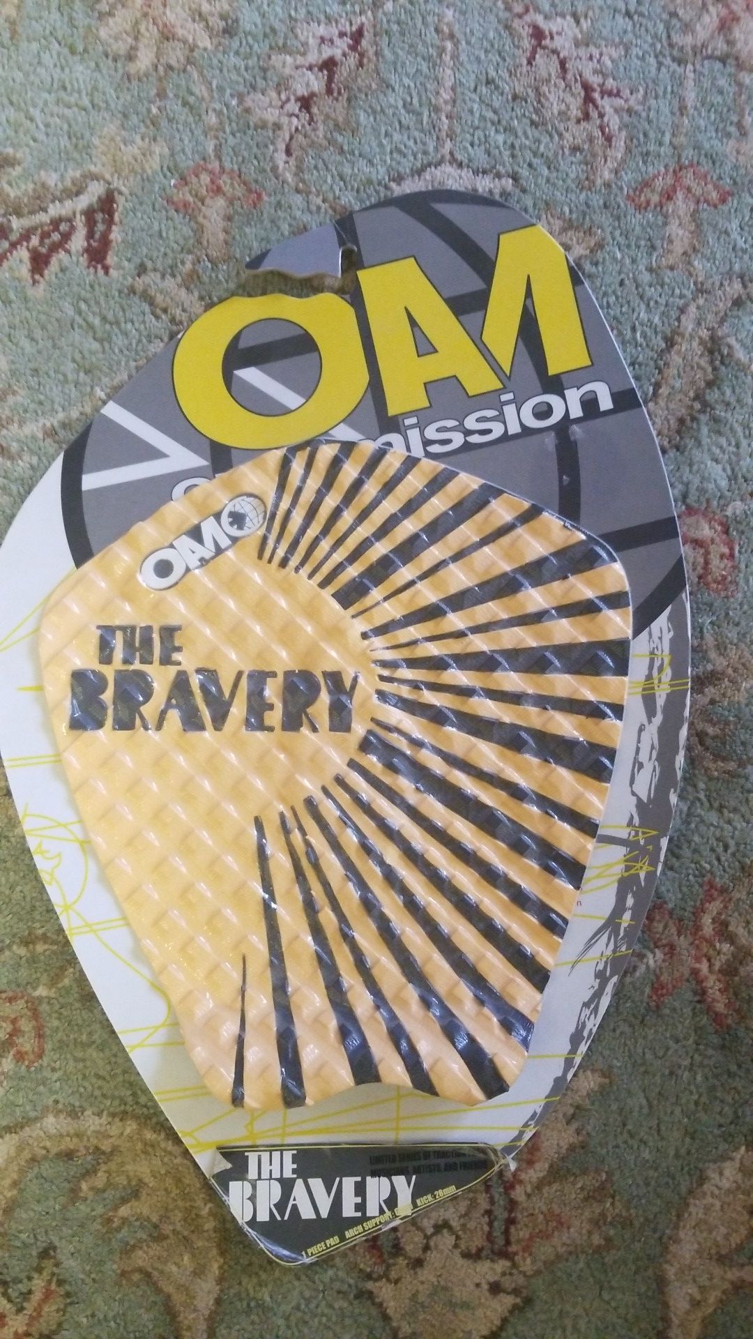 VINTAGE OAM "The Bravery" Surfboard pad 6mm arch support 28mm kick.