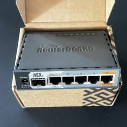 Mikrotik HEXs RB750Gr3 5-port Ethernet Gigabit Router 