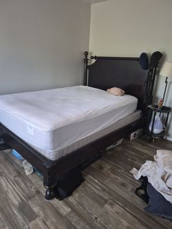 Queen size bed and frame