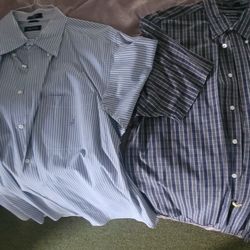 BOGO * 2 Nautica Shirts * Short Sleeve Shirts XL (Both Drycleaned)