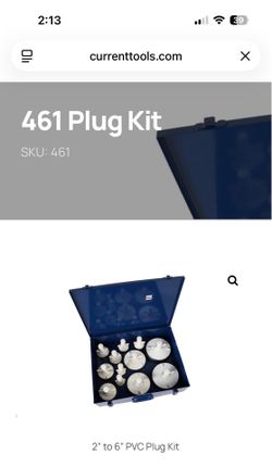 Current Expanding Plug Kit 2"-6" 461 CURRENT CONDUIT/PIPE BENDING TOOLS