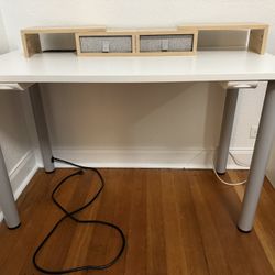 Desk With Integrated Power