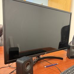 Lenovo 15 Intel Computer With 32 Inch Monitor and Speakers