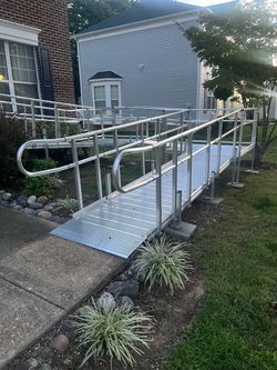 All aluminum gurney strength handicap ramp