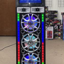 Bluetooth Karaoke Speaker w/ 15” Touch Screen 