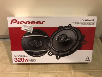 Pioneer TS-A1670F 320W Max (70W RMS) A-Series 6.5" 3-Way Coaxial Speakers