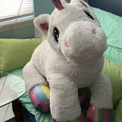 Giant Plush Unicorn Stuffed Animal Like New