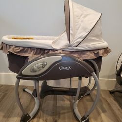 Baby Rocking Crib And Bouncy Chair