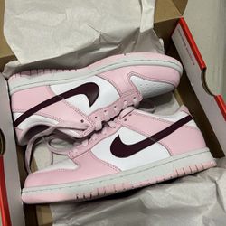 Nike Dunk Low Pink Foam Size 5y