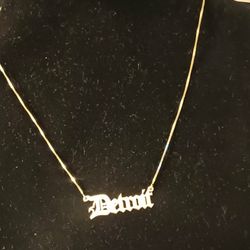 Gold Over 925 Silver 18 Inch Necklace Detroit