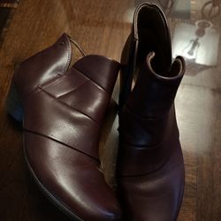 Burgundy Booties-Cobb Hill