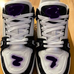Black & White LV Trainers