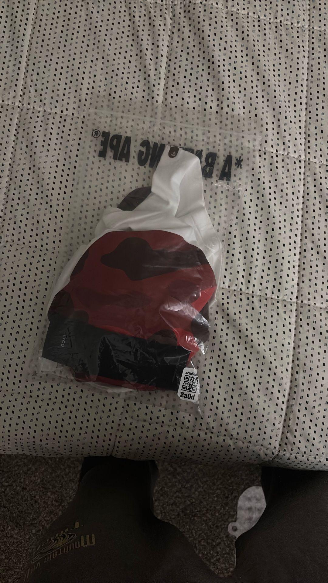 White And Red Bape Tee Brand New Good Price 