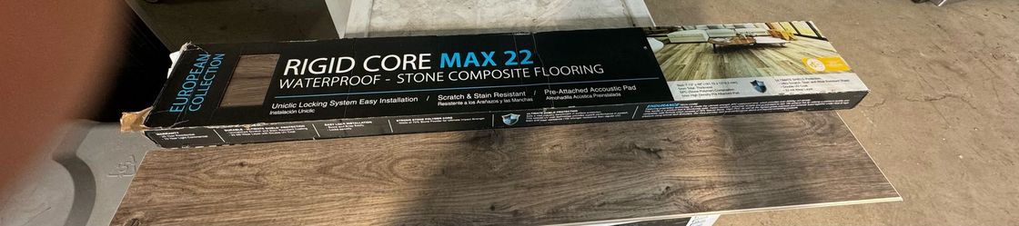 $60 Per Box. RIGID CORE MAX 22 WATERPROOF - STONE COMPOSITE FLOORING