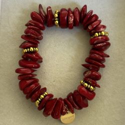 Red bamboo Coral Bracelet 