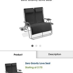 Zero Gravity Love Seat