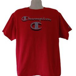 Champion men's red short-sleeve graphic t-shirt size XL
