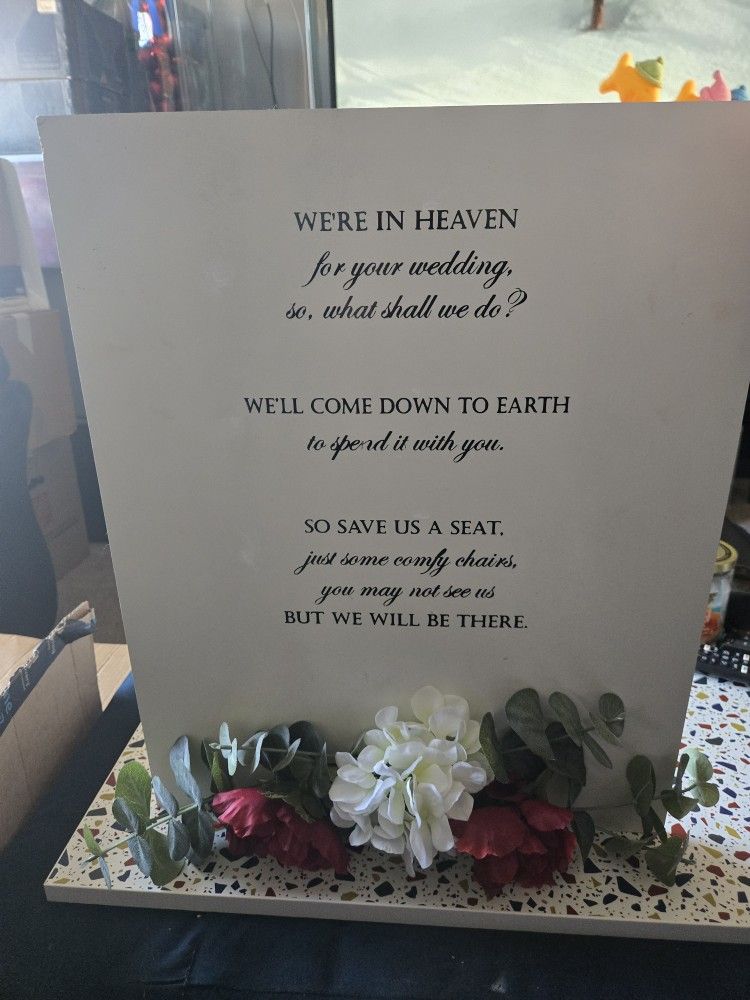Memorial Wedding Sign