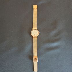 Women's Skagen Gold-Tone Mesh Watch - New Battery