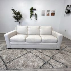 White Couch Pull Out Bed - Free Delivery 