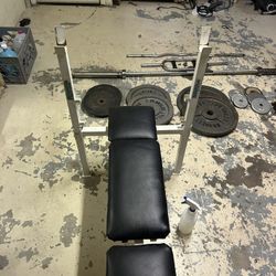 Weight Bench and Weights
