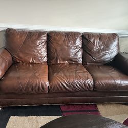 Leather Sofa And Love Seat