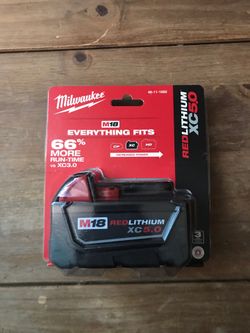 Brand new M18 Red Lithium XC5.0 battery