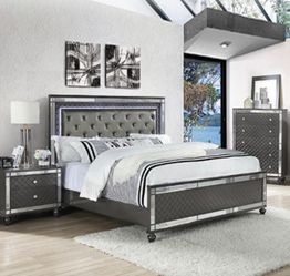 Classy led QUEEN BED SET!