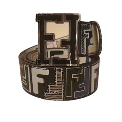 Fendi multicolor belt size 90