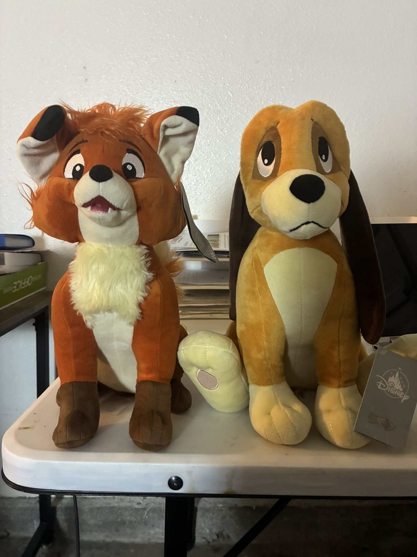 The fox and the hound disney plushies