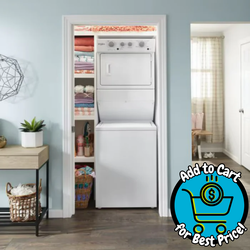 Whirlpool 3.5 cu.ft Gas Stacked Laundry Center 9 Wash cycles and AutoDry