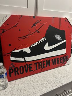 Air Jordan sneaker canvas print