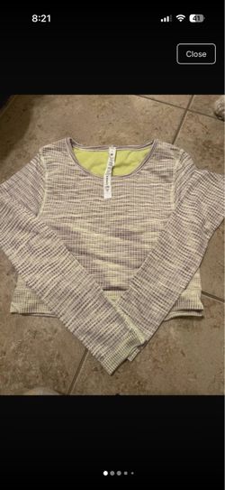 Lululemon Ebb to Street Crop Shirt