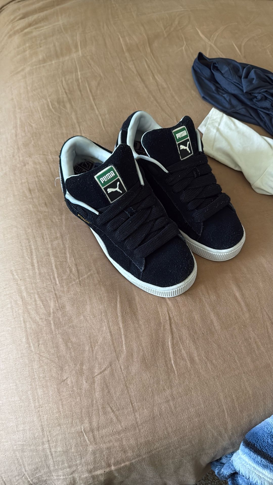 Puma, Suede, Xl Black And White