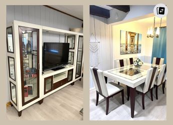 Designer Sofia Vergara Modern Media Center and Dining Table