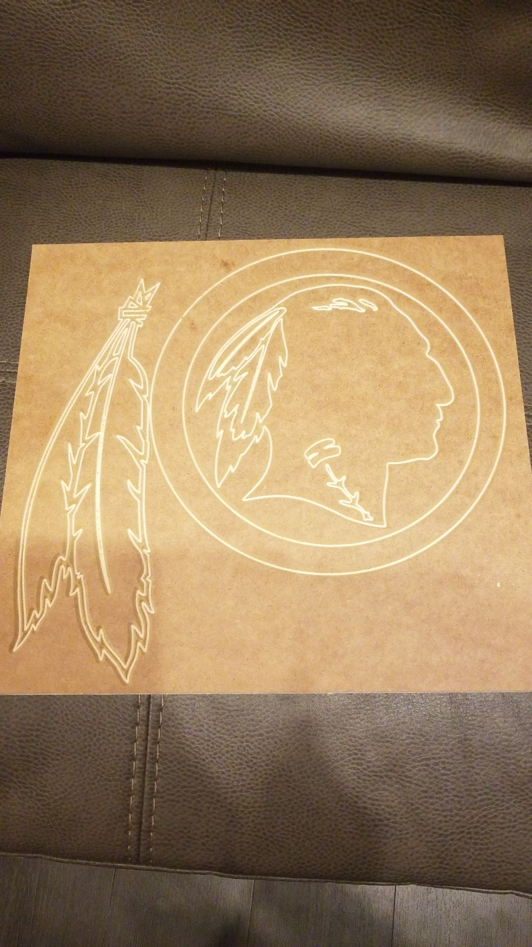 Redskins, Wizards and Captials logo. Made on a cnc router.