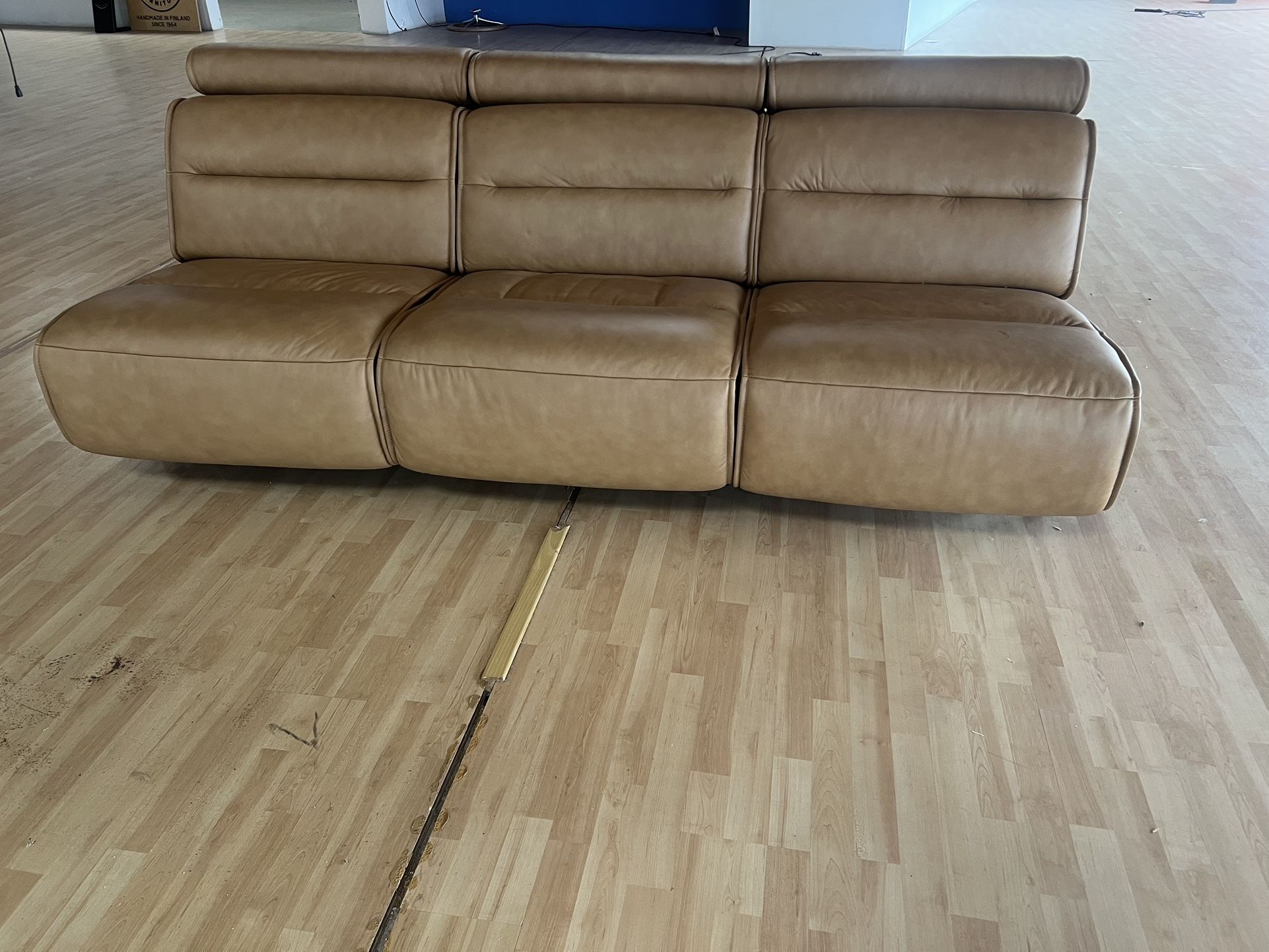 Tan Leather Couch