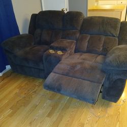 Reclining love seat & couch