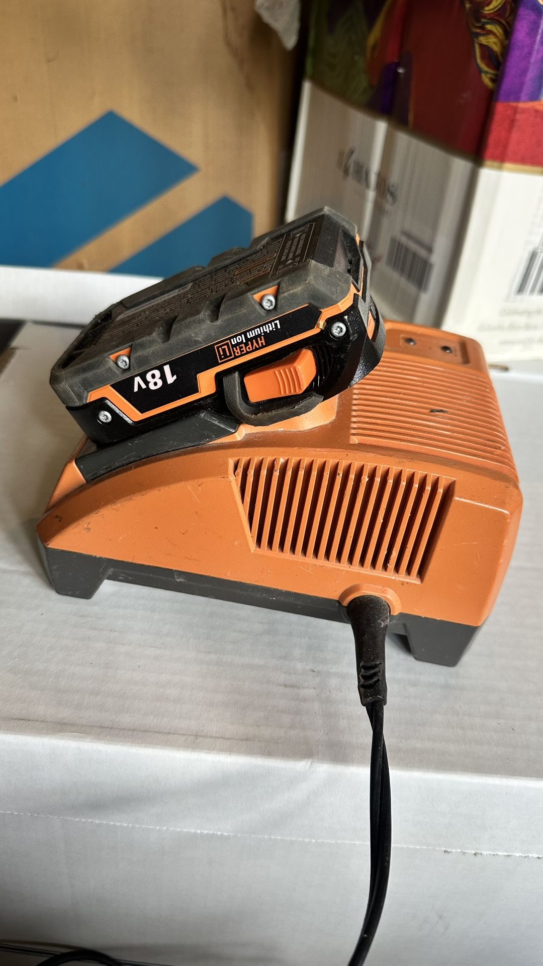 RIDGID Rapid Max Charger + Battery