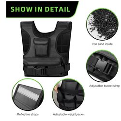 0-18lbs weighted vest