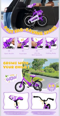 new folding kids bike