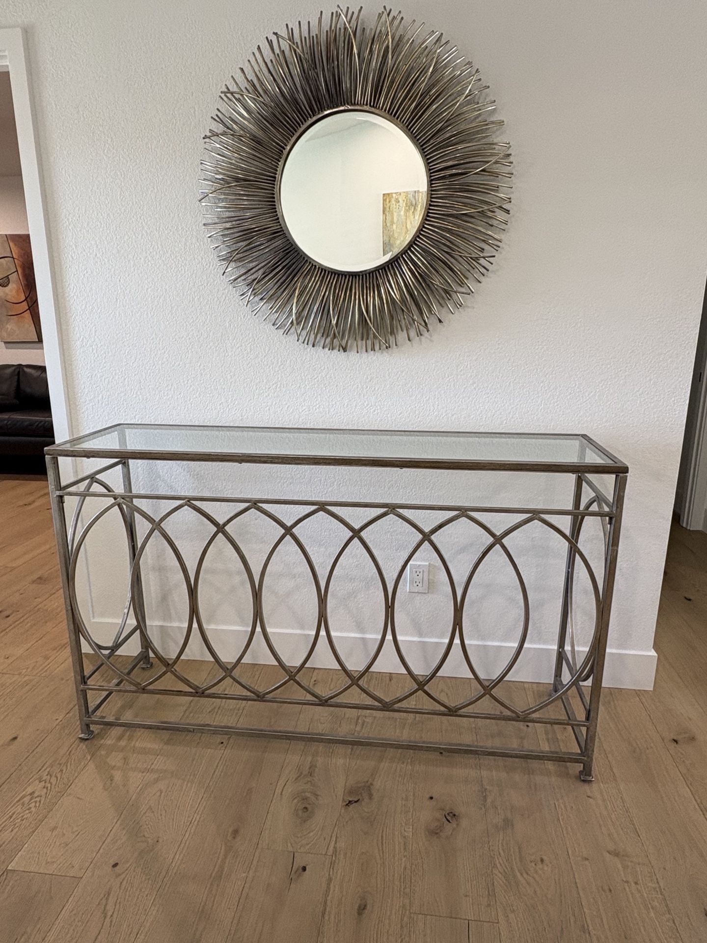 Wall Mirror and Entry Table