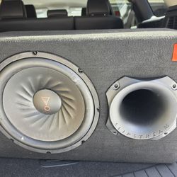 JBL enclosed subwoofer with amp