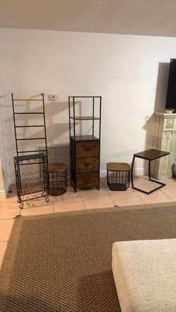 Side Tables, TV Dinner Table, Blanket Rack, Wine Rack, Standing Storage/Shelving
